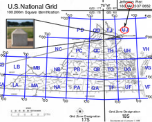 USNG 100 km Grid Squares