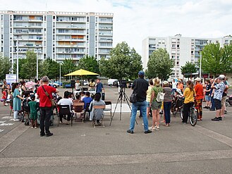 A äffentliga Versàmmlung vum NUPES-Kàndidààt z’ Sens ìm 3. Wàhlkrais vum Yonne