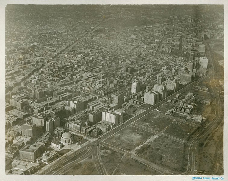 File:Aerial View of Chicago, Diversey and Sheridan, 1927 (NBY 5353).jpg