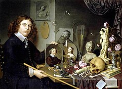 Bailly, David – Self-portrait With Vanitas Symbols – 1651.jpg