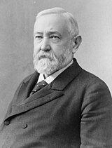 Black-and-white photographic portrait of Benjamin Harrison