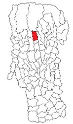 Location in Argeș County