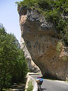 La RN 107BIS dans les gorges du Tarn.