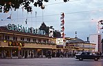 Allmänna gränd sedd från Djurgårdsvägen 1963.