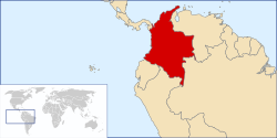 Location of Colombia