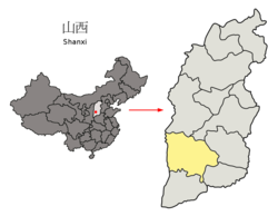 临汾市在山西省的地理位置
