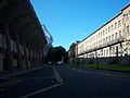 Looking north along Leazes Terrace, showing the proximity to the building of the same name