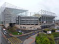 View from the Sandman Signature hotel, showing the west and south stands