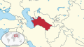 Location map for Turkmenistan