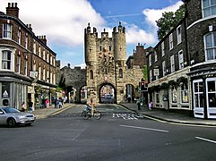 The southern entrance to York, Micklegate Bar, is a 12th–14th century structure.