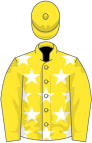 Yellow, white stars on body