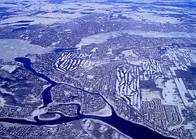 Les Îles-Laval, en bas à gauche.