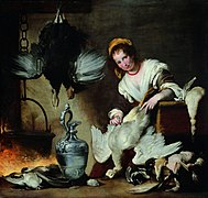 La cocinera (c. 1625), de Bernardo Strozzi, Museo de Strada Nuova, Génova