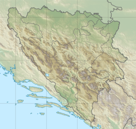 Location of Mostar