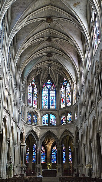 File:France, Paris, la nef et le choeur de léglise Saint-Séverin.jpg