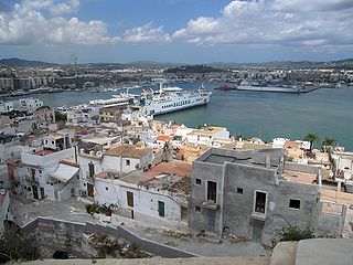 Old town habour in Ibiza