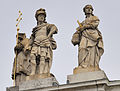 Solothurn: Statuen der St. Ursenkathedrale an der Westfassade