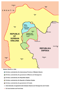 Bosnia Occidentale - Localizzazione