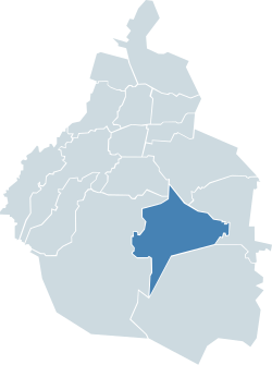 Xochimilco - Localizzazione