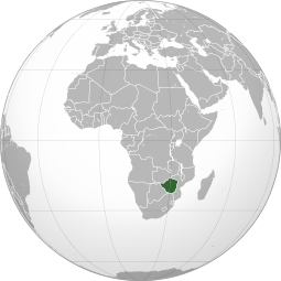 Localização de Zimbábue, Zimbabué, Zimbabwe