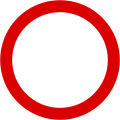 No vehicles - Vehicular traffic prohibited in both directions