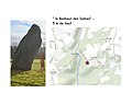 Le menhir "Au bonheur des dames" (5 m de haut, près du lieu-dit Kerseller).