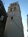 Bell tower or Catholic parish church.