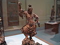 (One of four) Wooden Japanese Buddhist guardian (lokapala) of the East, Kamakura period