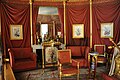 The Empire style chariot clocks aimed to decorate the mantel and console tables of palaces, mansions, etc., complementing the décor. Château de Malmaison, France.