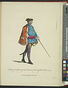 Habit of a colonel of the Pandours & master of the watch in 1742. Colonel Pandoure maiître de la garde (NYPL b14140320-1638195).jpg