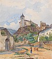 regiowiki:Datei:Lafite – View of the Castle Ruins of Rehberg in the Municipality of Krems, 1852.jpg