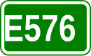 Zeichen der Europastraße 576