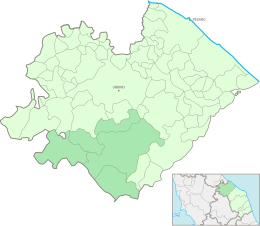 Unione montana del Catria e Nerone – Mappa