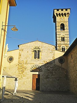 San salvatore Abbey-Facade in Vaiano