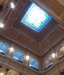 Imatge de l'interior de la Biblioteca Nacional del Brasil, a Rio de Janeiro.