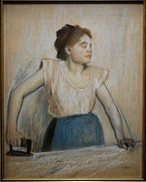 Edgar Degas, La Repasseuse (Žehlící žena)