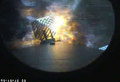 Premier test des panneaux cellulaires Essai de descente contrôlée d'une Falcon 9 (en), le 11 février 2015.