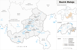 Distretto di Maloja – Localizzazione