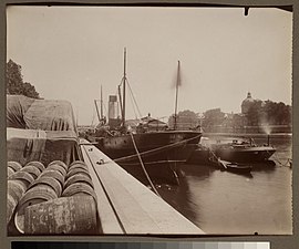 Port du Louvre en 1911 Eugène Atget.