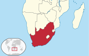 Lõuna-Aafrika Vabariigi asendikaart