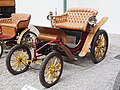 Side view of the 1900 Clément-Panhard Phaeton (VCP), 765cc 3,5cv, achieving a top speed of 35kmh.