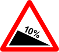 6a) — Steep descent