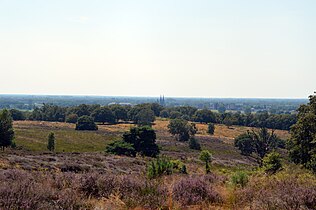 Mookerheide met uitzicht vanaf de stuwwal op Cuijk