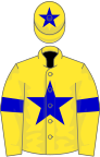 Yellow, dark blue star, armlets and star on cap