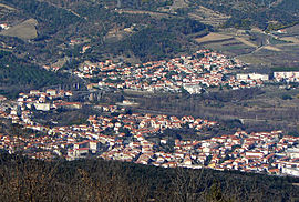 Céret seen frae Fontfrède