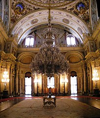 Salle des cérémonies au palais de Dolmabahçe.