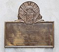 World War I memorial plaque, College Park, Georgia (1921)