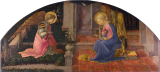 Filippo Lippi, Annunciation, circa 1450 date QS:P,+1450-00-00T00:00:00Z/9,P1480,Q5727902 Gordon 1981