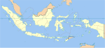 Banda på en karta över Indonesien