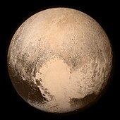 Pluto, augenommen am 14. Juli 2015 von New Horizons